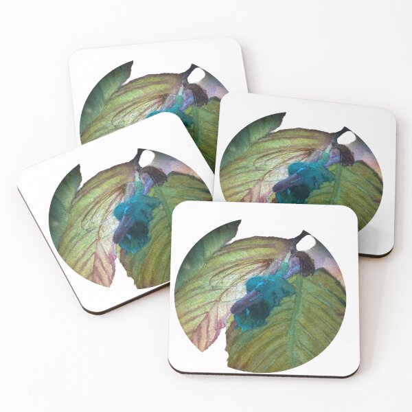 Item preview, Sleeping Green Fairy in the Moonlight -Watercolor  designed and sold by LkateMc.