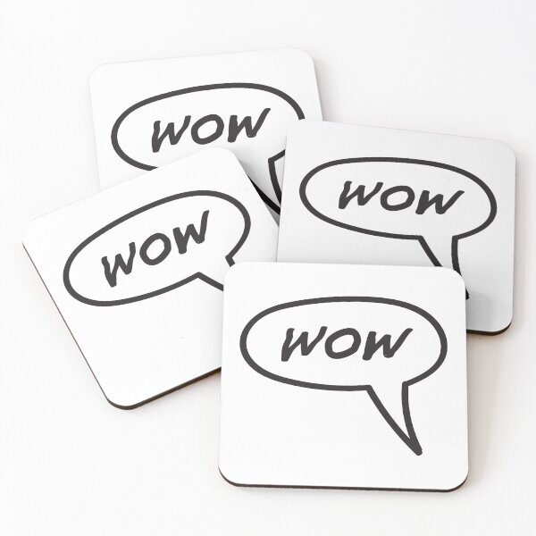 Item preview, WOW - Retro Comic Book Speech Bubble designed and sold by James Forward.