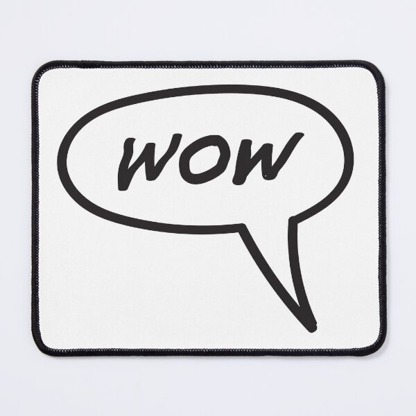 Item preview, WOW - Retro Comic Book Speech Bubble designed and sold by James Forward.