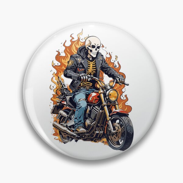 Item preview, Highway to Hell: Fiery Skeleton Rider designed and sold by irosh madushan.