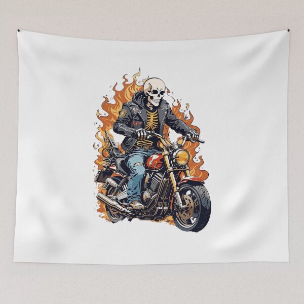 Item preview, Highway to Hell: Fiery Skeleton Rider designed and sold by irosh madushan.