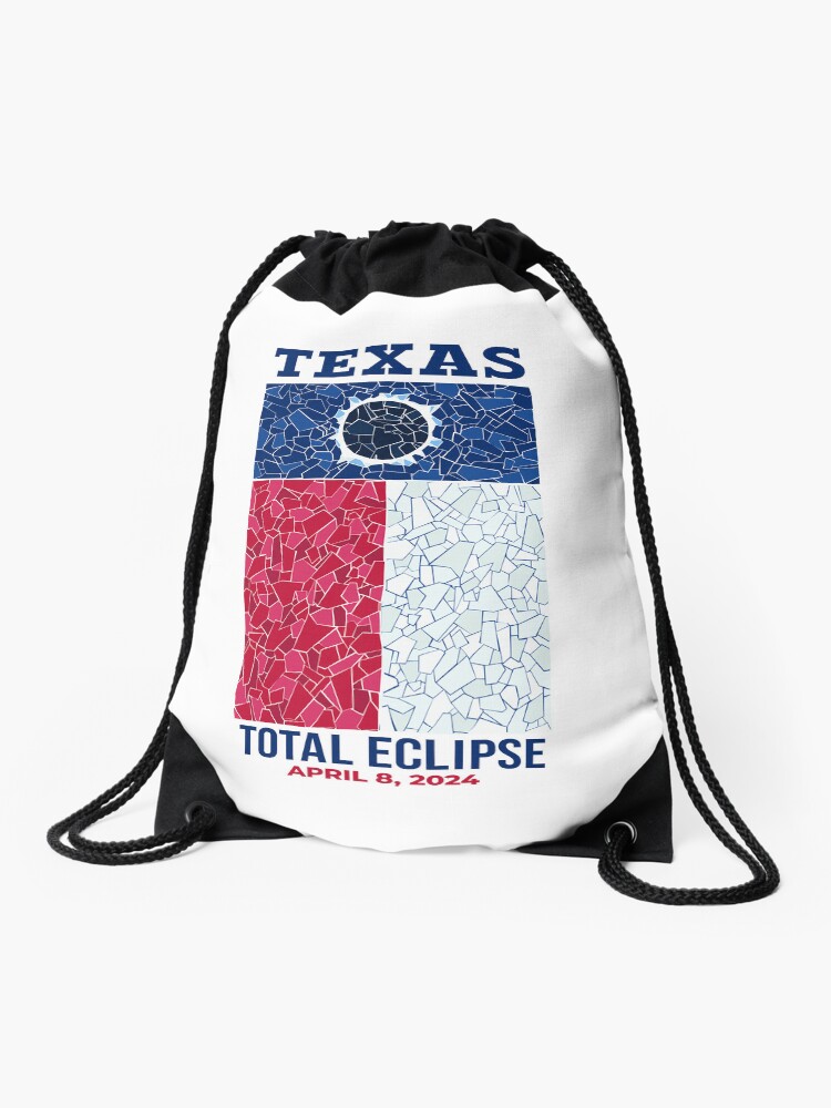 Thumbnail 1 of 3, Drawstring Bag, Texas 2024 Total Eclipse designed and sold by Eclipse2024.
