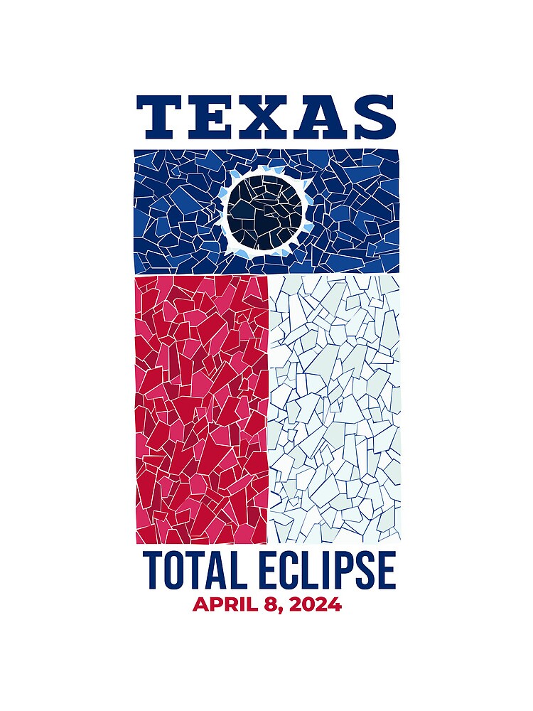 Thumbnail 3 of 3, Drawstring Bag, Texas 2024 Total Eclipse designed and sold by Eclipse2024.