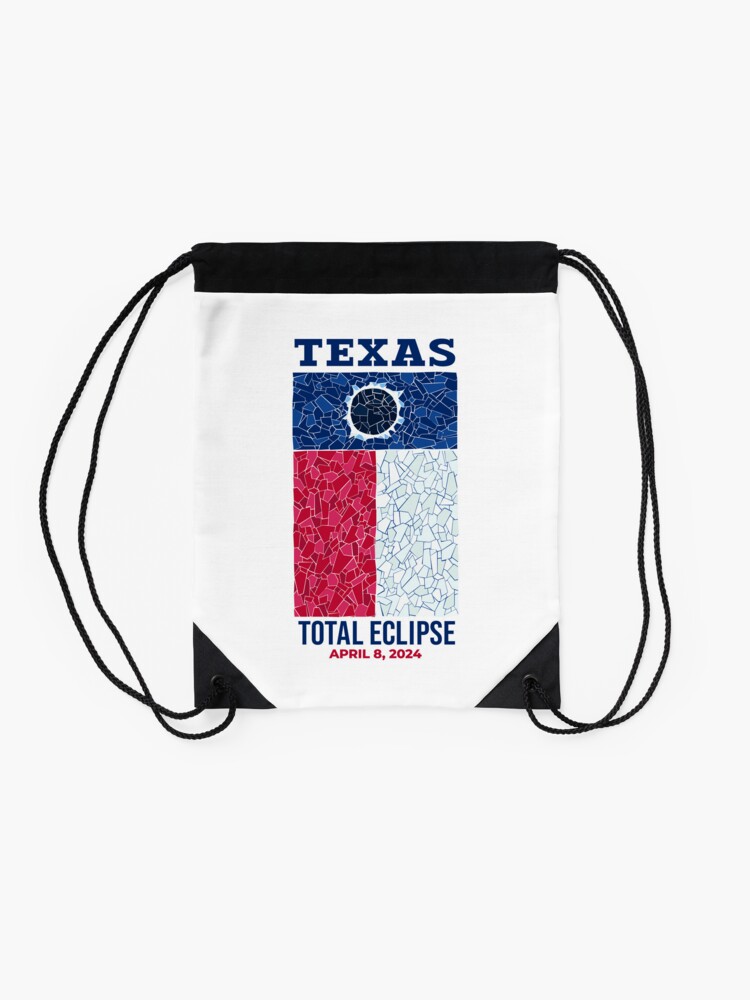Thumbnail 2 of 3, Drawstring Bag, Texas 2024 Total Eclipse designed and sold by Eclipse2024.