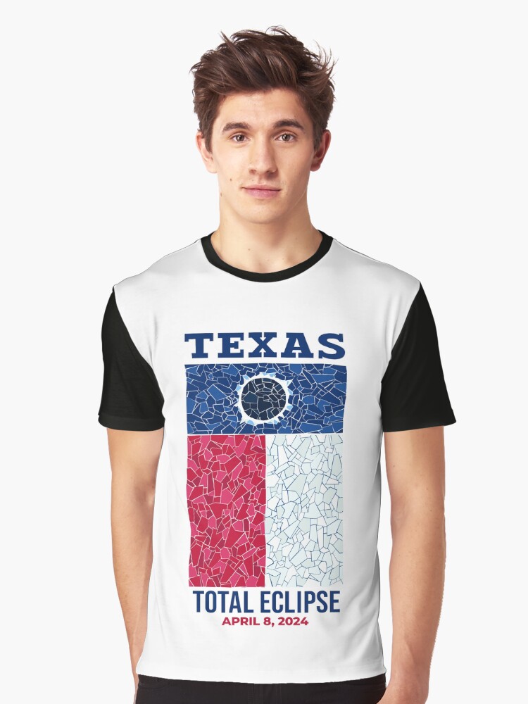 Thumbnail 1 of 5, Graphic T-Shirt, Texas 2024 Total Eclipse designed and sold by Eclipse2024.