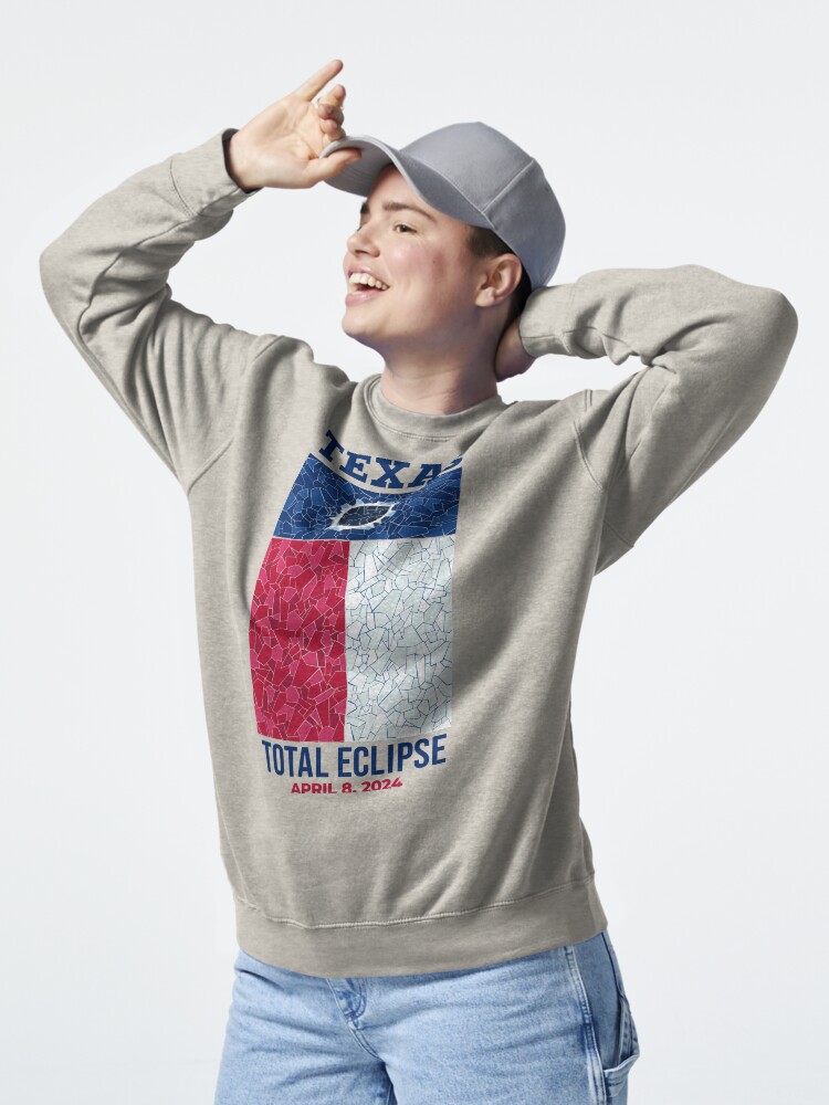Thumbnail 5 of 7, Pullover Sweatshirt, Texas 2024 Total Eclipse designed and sold by Eclipse2024.