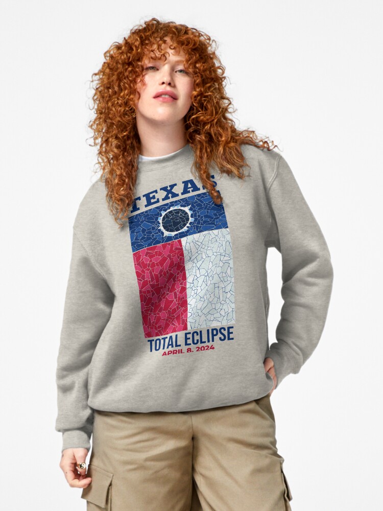 Thumbnail 4 of 7, Pullover Sweatshirt, Texas 2024 Total Eclipse designed and sold by Eclipse2024.