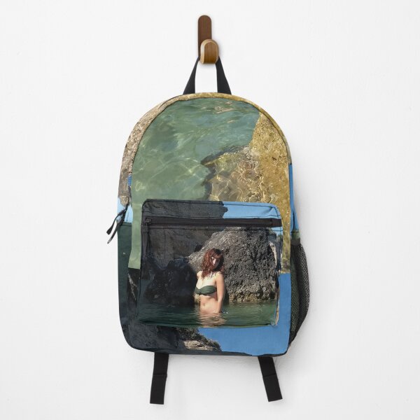Item preview, Serene Sea Moments: Girl Amongst the Rocks designed and sold by EpicVistas.