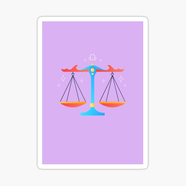 Libra x Zodíaco Pegatina