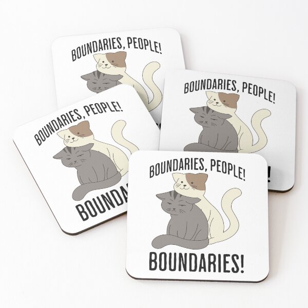 Item preview, Boundaries, People! Boundaries! funny introvert sarcastic design designed and sold by LuxindaSwirl.