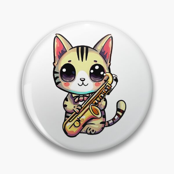 Item preview, Jazzy Cat Saxophone Music designed and sold by Pixel4Art.