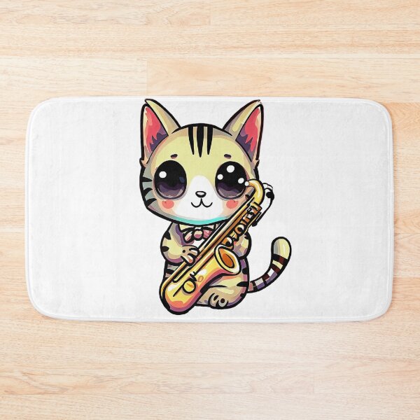 Item preview, Jazzy Cat Saxophone Music designed and sold by Pixel4Art.