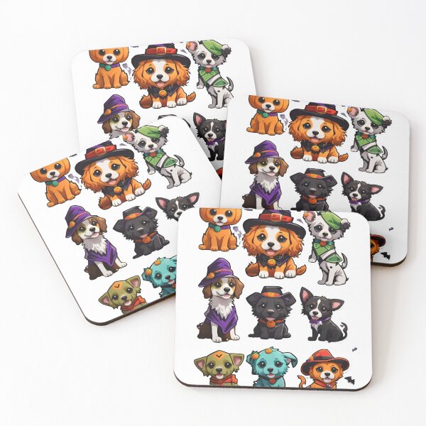 Item preview, Spooky Paws & Playful Howls: Adorable Puppy Halloween Stickers designed and sold by irosh madushan.
