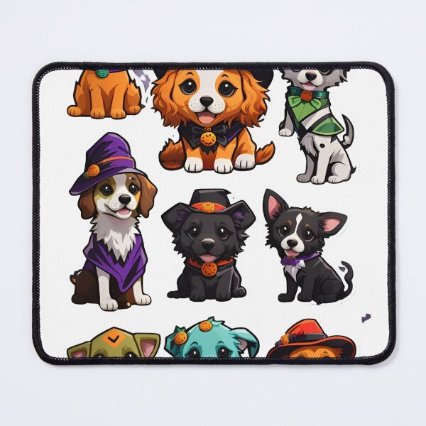 Item preview, Spooky Paws & Playful Howls: Adorable Puppy Halloween Stickers designed and sold by irosh madushan.