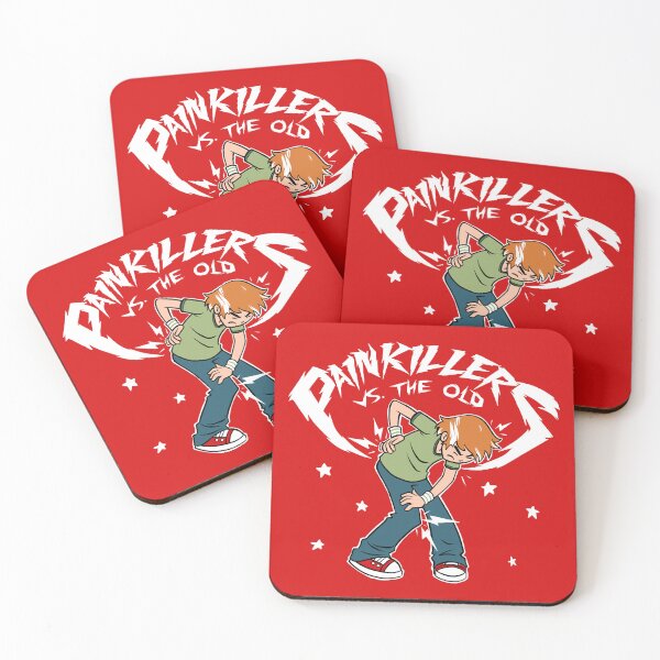 Item preview, Painkillers vs The Old - Funny Comic Parody designed and sold by Studio Mootant.