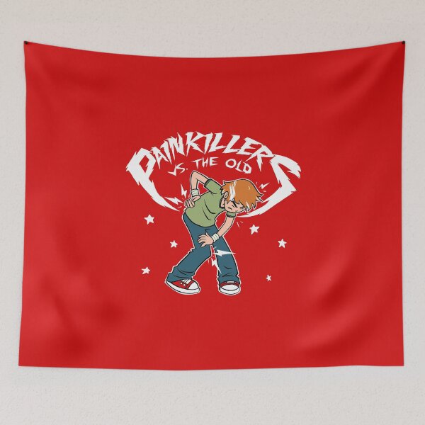 Item preview, Painkillers vs The Old - Funny Comic Parody designed and sold by Studio Mootant.