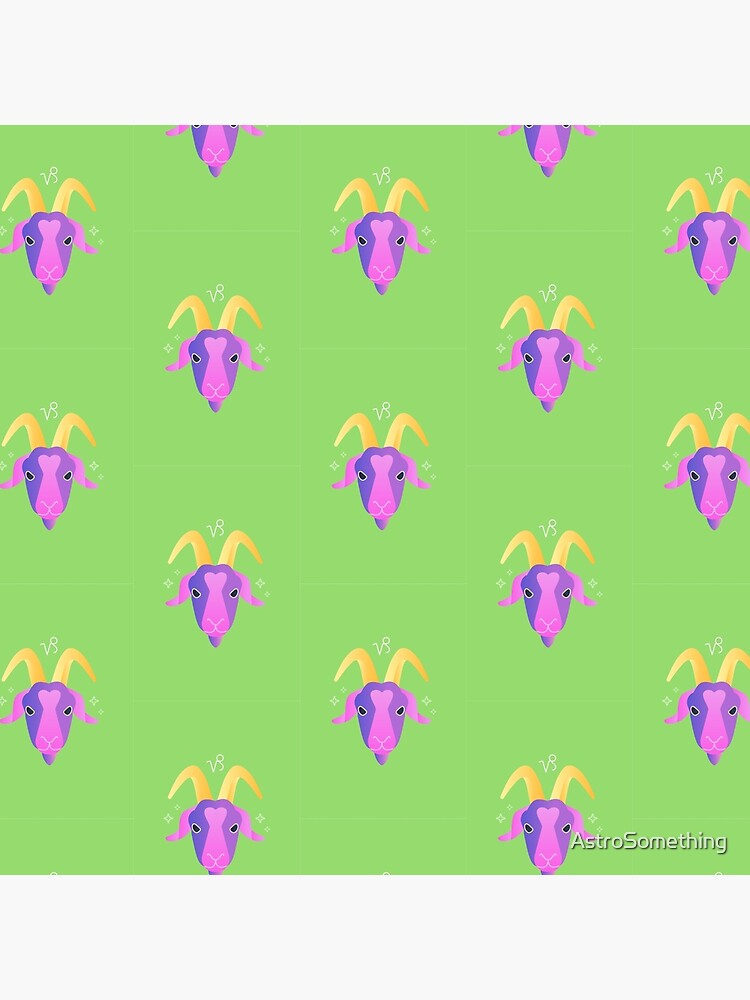 Imagen 2 de 2, Bolsa de tela con la obra Capricornio x Zodíaco, diseñada y vendida por AstroSomething.