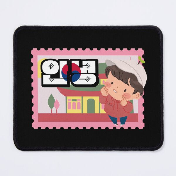 Item preview, Annyeong | Cute Flower Boy with Korean Palace Stamp designed and sold by Kimochi-Shop.