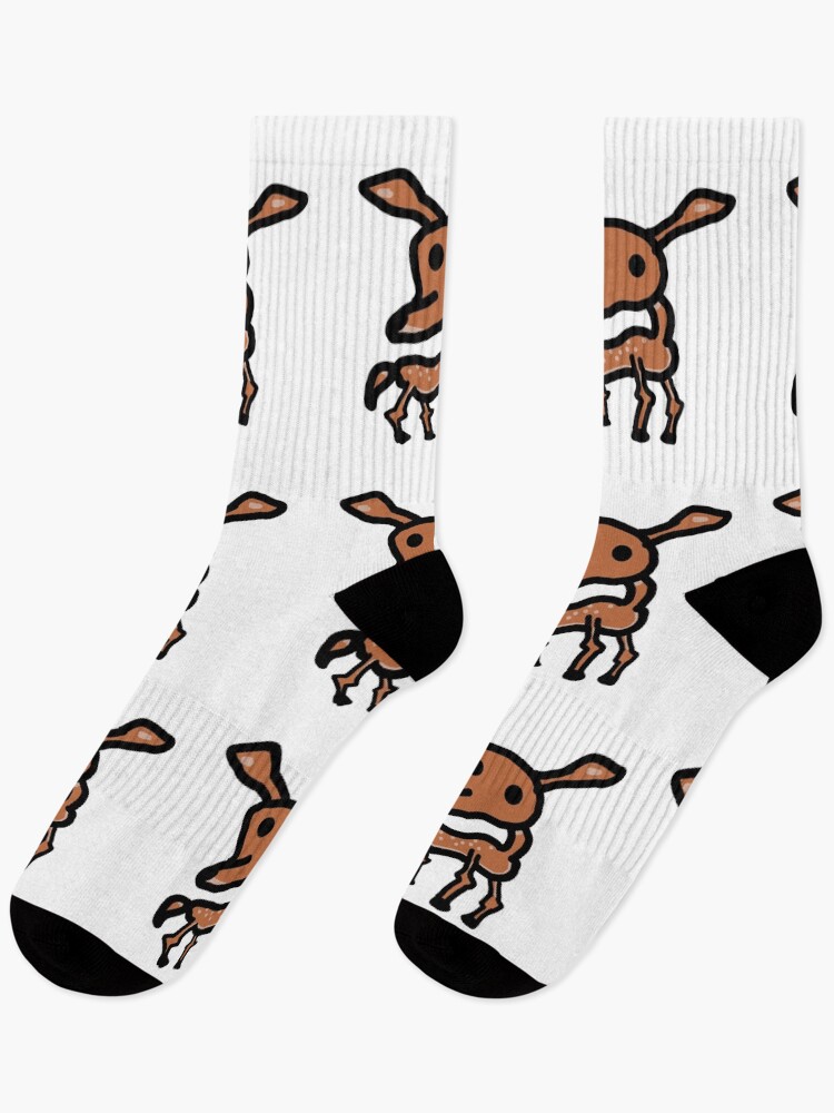 Thumbnail 1 of 5, Socks, Goofy deer designed and sold by BobobDesign.