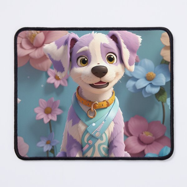 Item preview, Pastel Dog with Flowers designed and sold by Sophisticas.