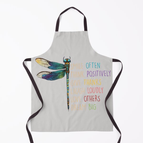 Item preview, Dragonflies Smile Often Think Positively Give Thanks designed and sold by ShopAlphaOmega.