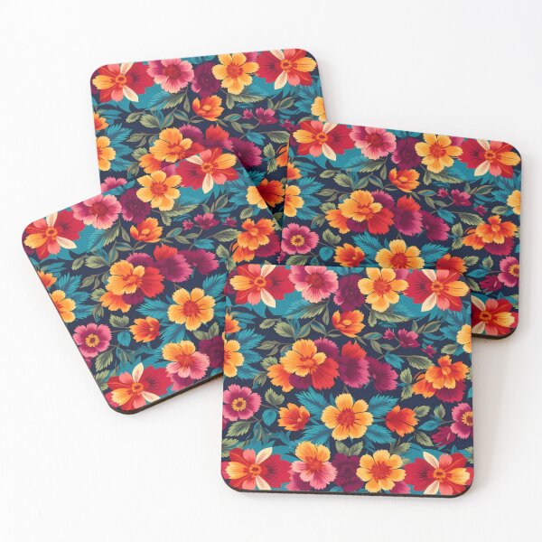 Item preview, Mexican traditional style floral pattern designed and sold by Omarupattern51.