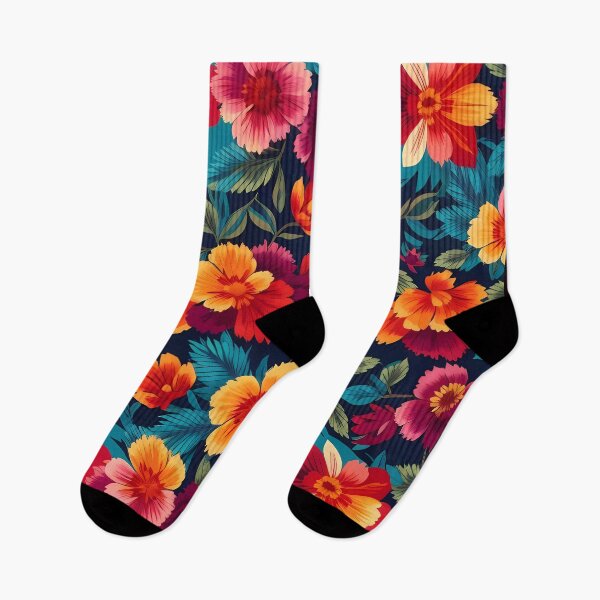 Item preview, Mexican traditional style floral pattern designed and sold by Omarupattern51.