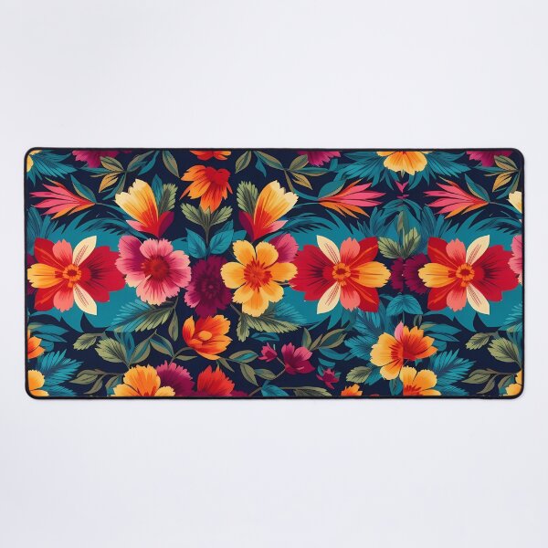 Item preview, Mexican traditional style floral pattern designed and sold by Omarupattern51.