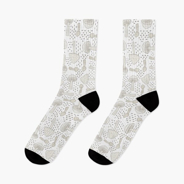 Item preview, Minimalist mushroom pattern - Monochrome - Neutral colors designed and sold by Origillus.