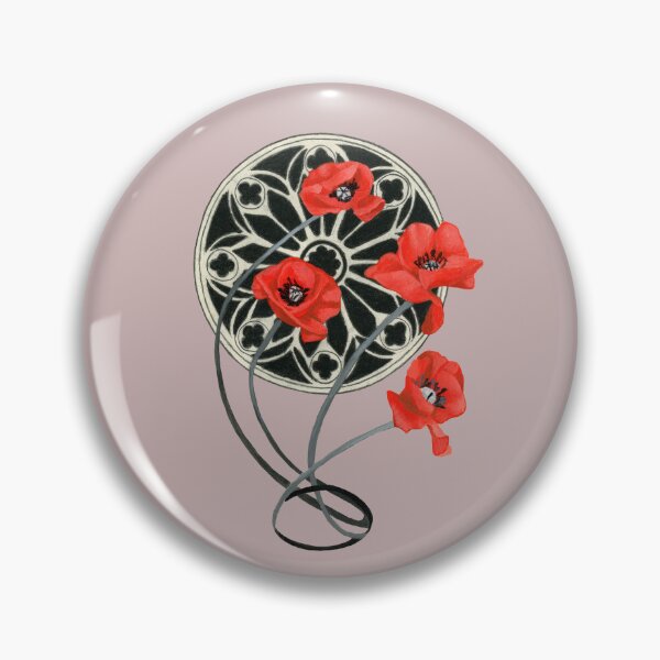 Item preview, Four red poppy flowers  designed and sold by KnowingWonder.