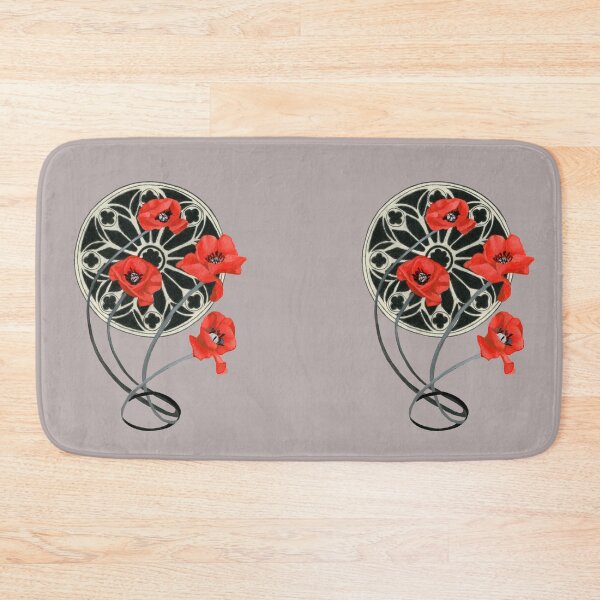 Item preview, Four red poppy flowers  designed and sold by KnowingWonder.