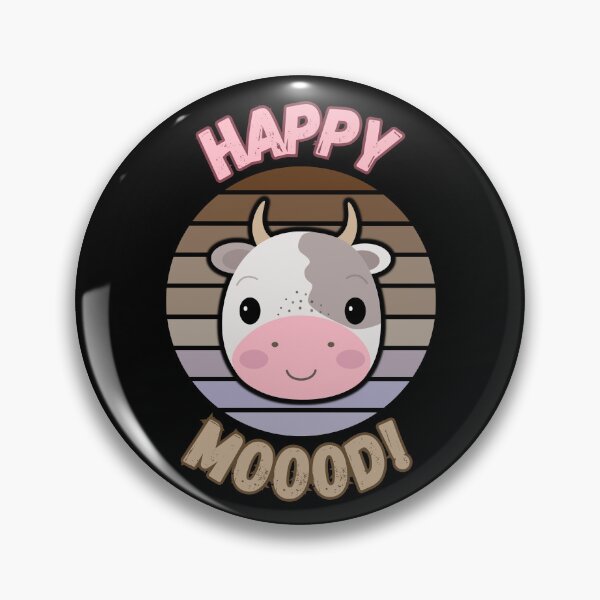 Item preview, Happy cow moood! Funny badge. designed and sold by CleanDecor.