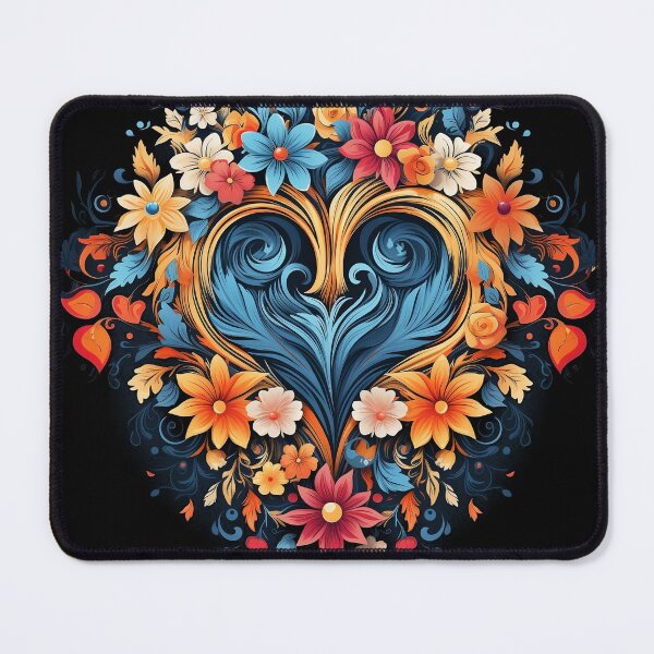 Item preview, Heart Surrounded by Flowers designed and sold by InfinityCircle.