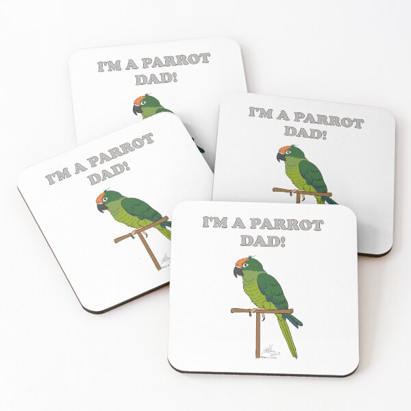 Item preview, I'm a Parrot Dad! - Peach Fronted Conure designed and sold by Laughing Parrot Studio.