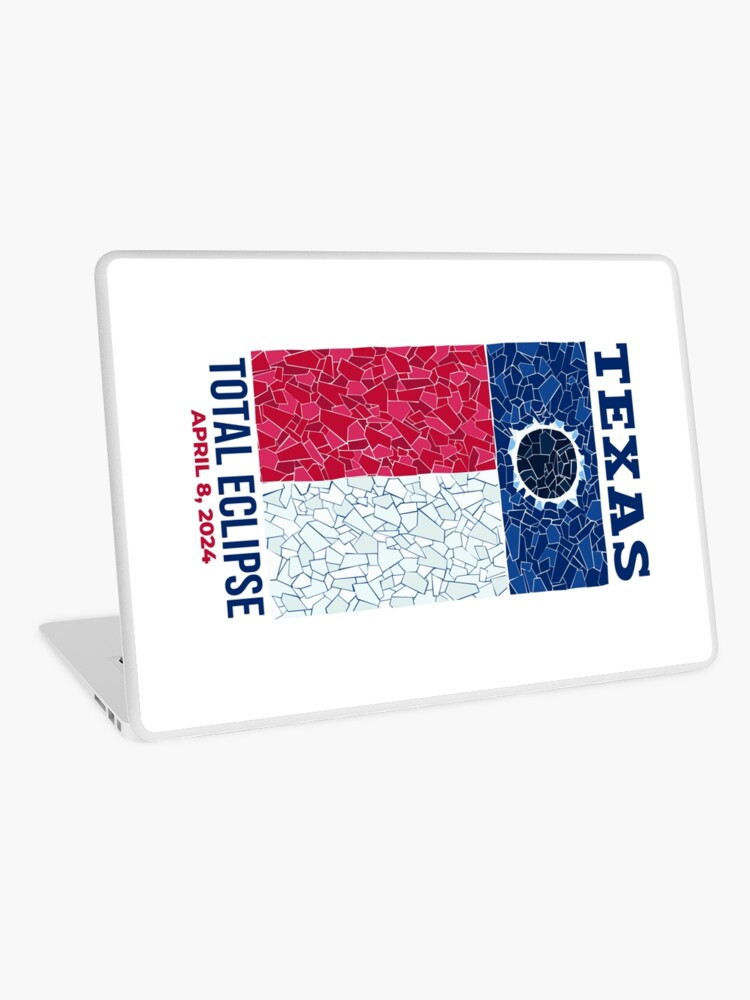 Thumbnail 1 of 2, Laptop Skin, Texas 2024 Total Eclipse designed and sold by Eclipse2024.