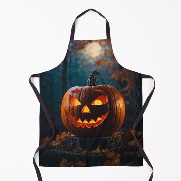 Item preview, Mystical Midnight: Spooky Jack-o'-Lantern in a Glowing Forest designed and sold by irosh madushan.