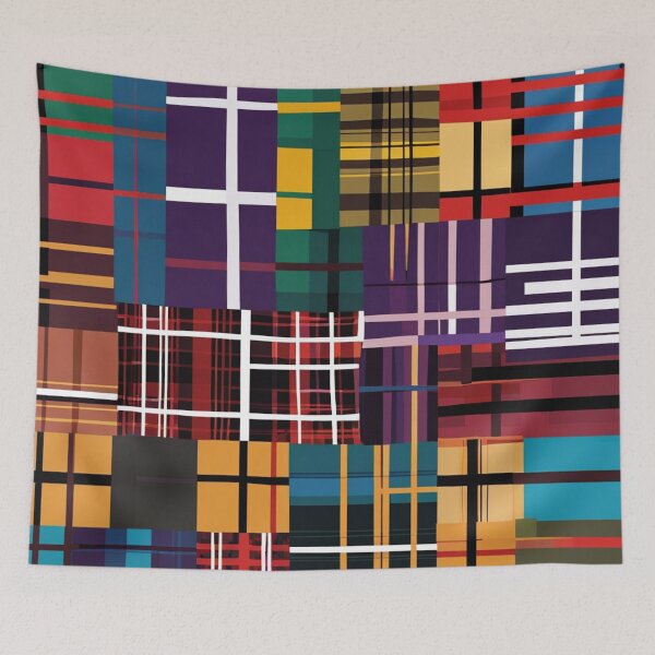 Item preview, Punk Patchwork Tartan Scottish Plaid designed and sold by DerbyshireArtz.