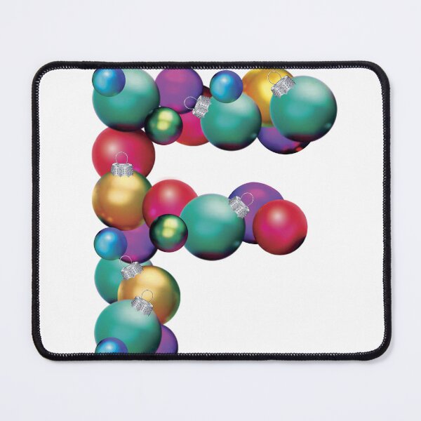 CHRISTMAS LETTER F Mouse Pad