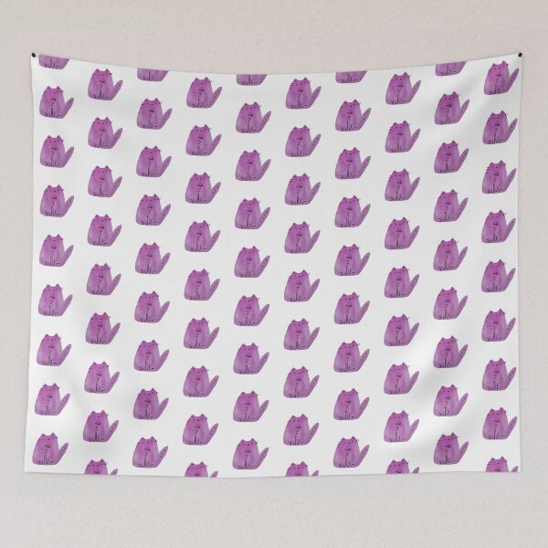 Item preview, Purple Watercolour Cat designed and sold by Samantha MadeOfAtoms.