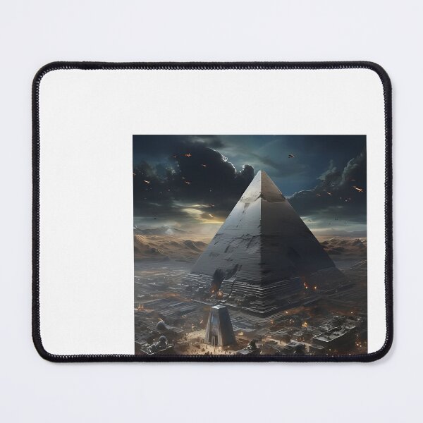 Item preview, a large pyramid in the middle of a city designed and sold by Dark Fantasy Store.