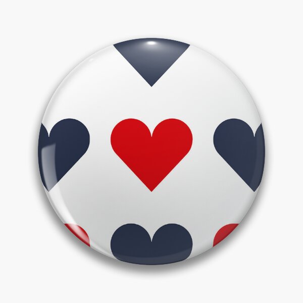 Item preview, Large RED, NAVY BLUE & WHITE LOVE HEARTS designed and sold by RachelMacht.