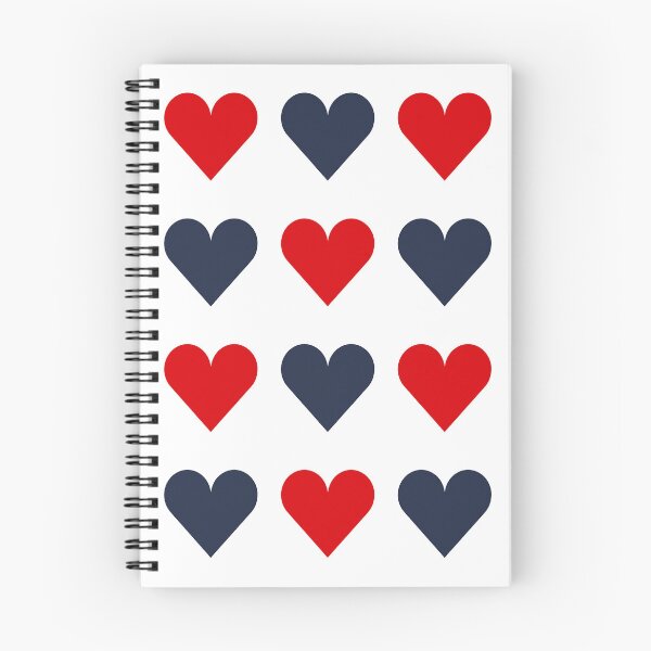 Item preview, Large RED, NAVY BLUE & WHITE LOVE HEARTS designed and sold by RachelMacht.