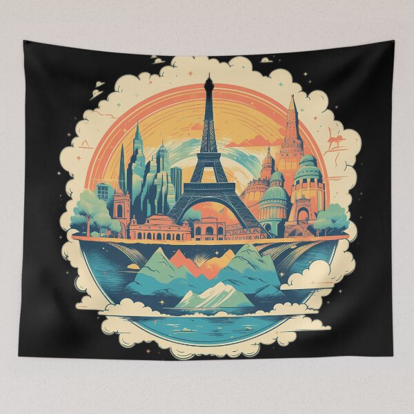 Item preview, "Majestic Eiffel Tower" designed and sold by Art-Vortex-fr.