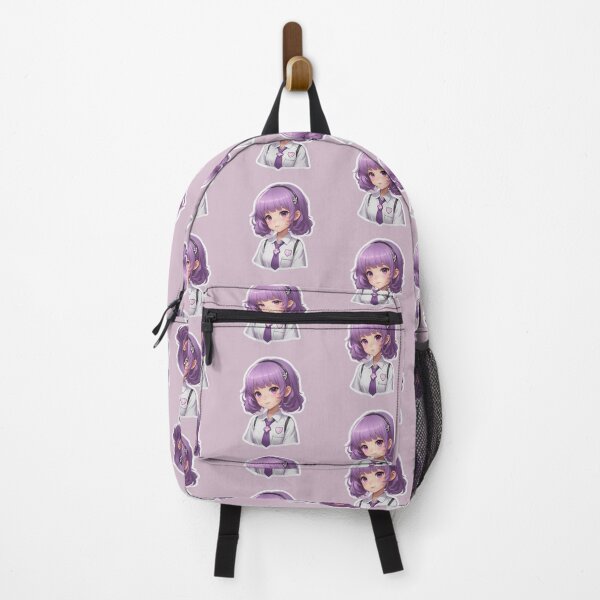 Item preview, Back-to-School High School Series 5: Nostalgic High School Days - Purple Short Hair Character in Uniform designed and sold by Kumahimeco.