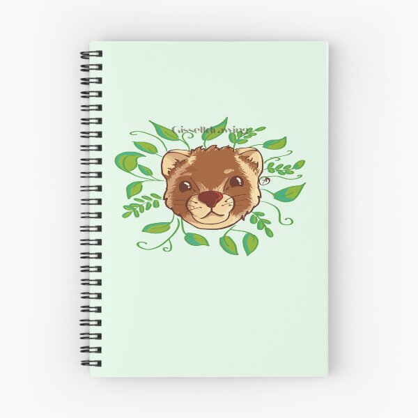 Item preview, Little ferret face surrounded by plants designed and sold by gisselldrawn.