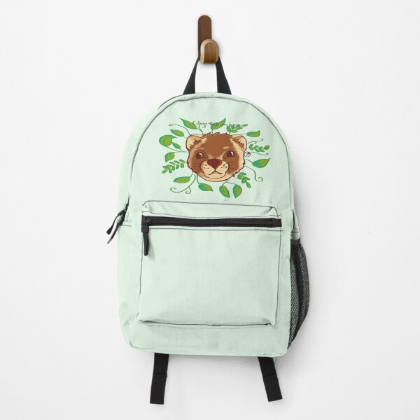 Item preview, Little ferret face surrounded by plants designed and sold by gisselldrawn.