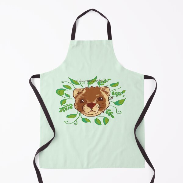 Item preview, Little ferret face surrounded by plants designed and sold by gisselldrawn.