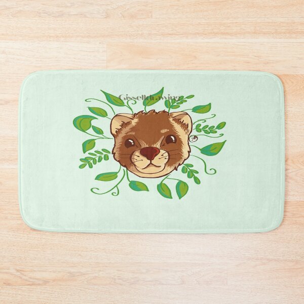 Item preview, Little ferret face surrounded by plants designed and sold by gisselldrawn.