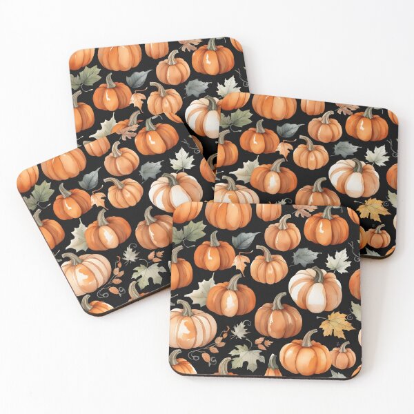 Item preview, Pumpkins Black Background designed and sold by artificialnctrn.