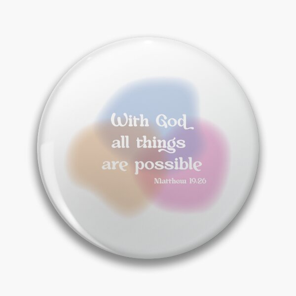 Item preview, With God all things are possible designed and sold by TheChristianBox.